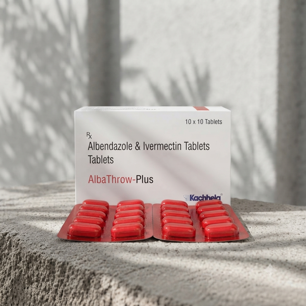 Alba Throw plus ( Ivermectin & albendazole tablet )